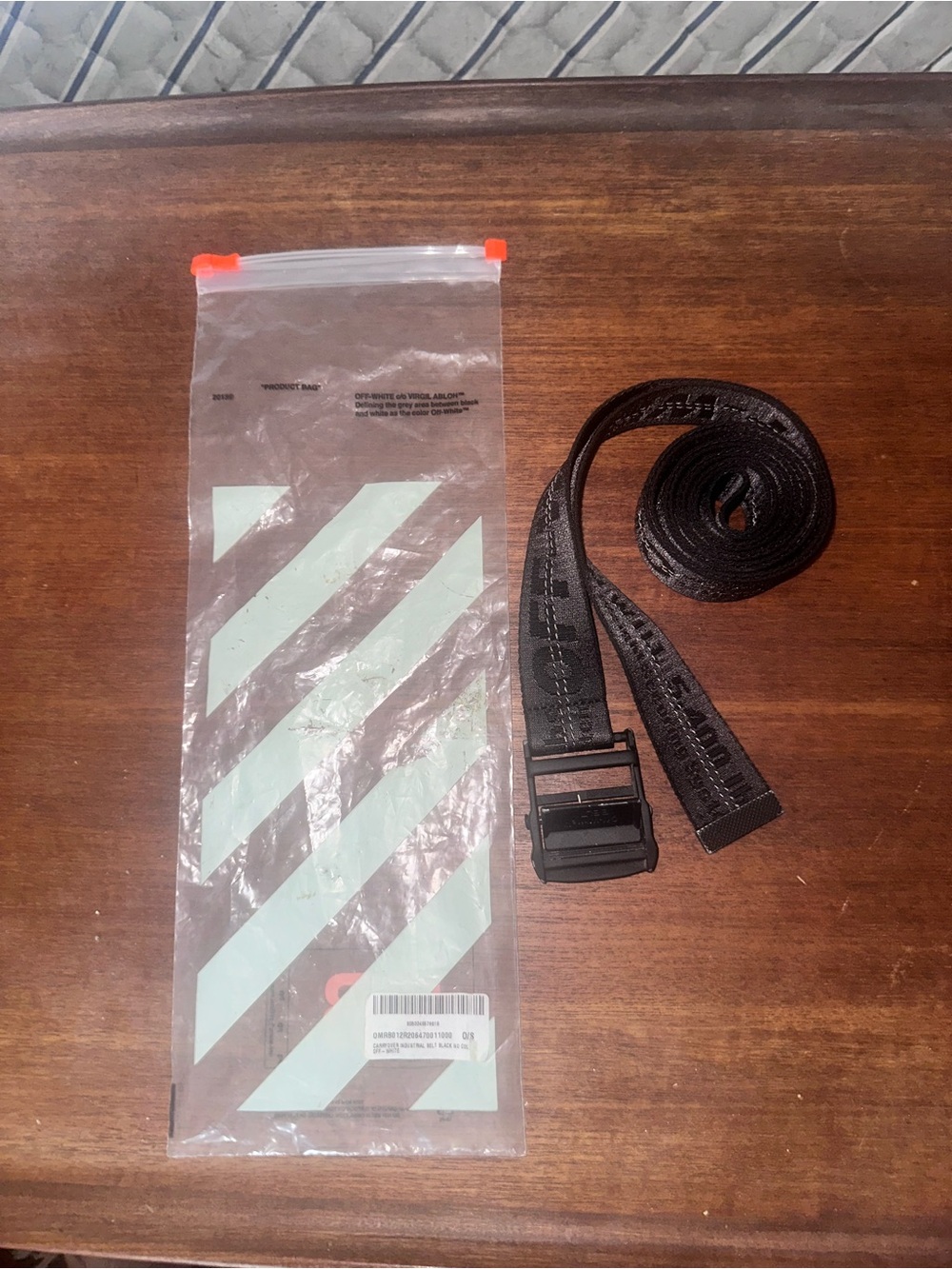 Off-White Virgil Abloh Black Industrial Belt